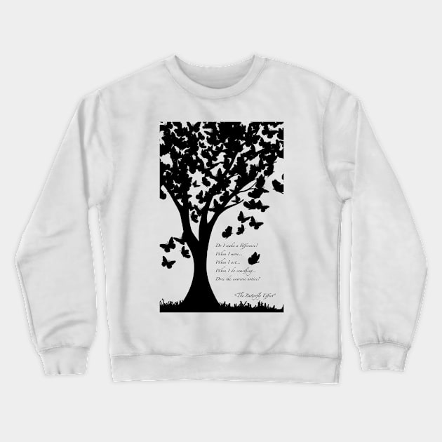 Butterfly Crewneck Sweatshirt by AlstonArt